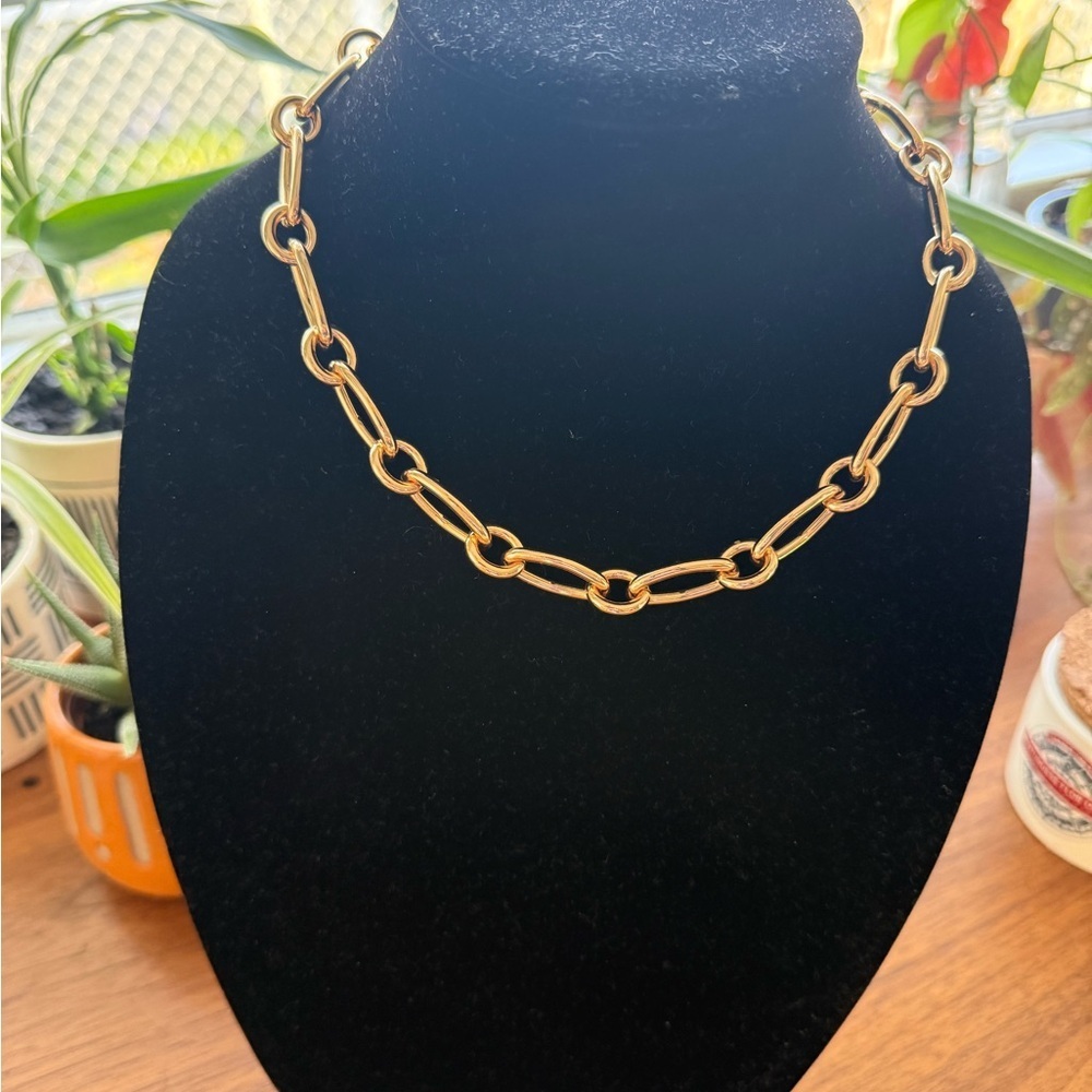 NWOT Gold Colored Link Necklace